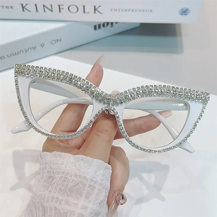 Luxury Diamond Eyeglass Frames For Women