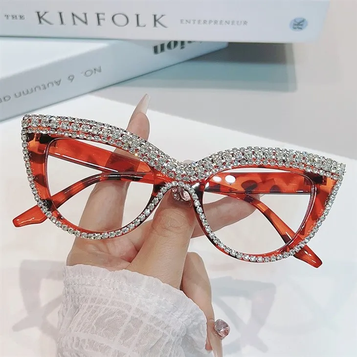 Luxury Diamond Eyeglass Frames For Women