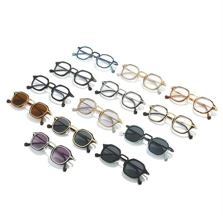 Retro Metal Frame Eyeglasses Mens